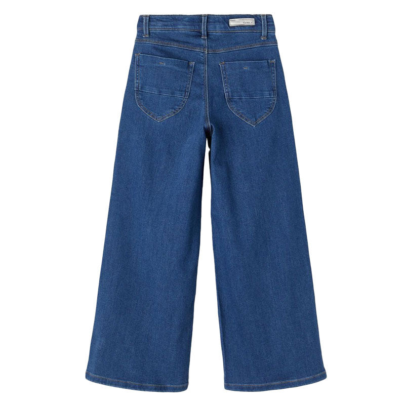 Pantalone jeans bambina wide