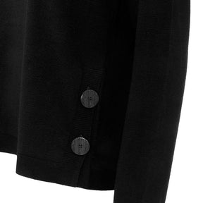 MAGLIONE DONNA VISCOSA GIRO BOTTONI 99 NERO