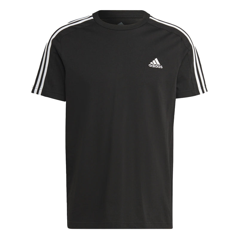 T-Shirt uomo essential single jersey 3-stripes