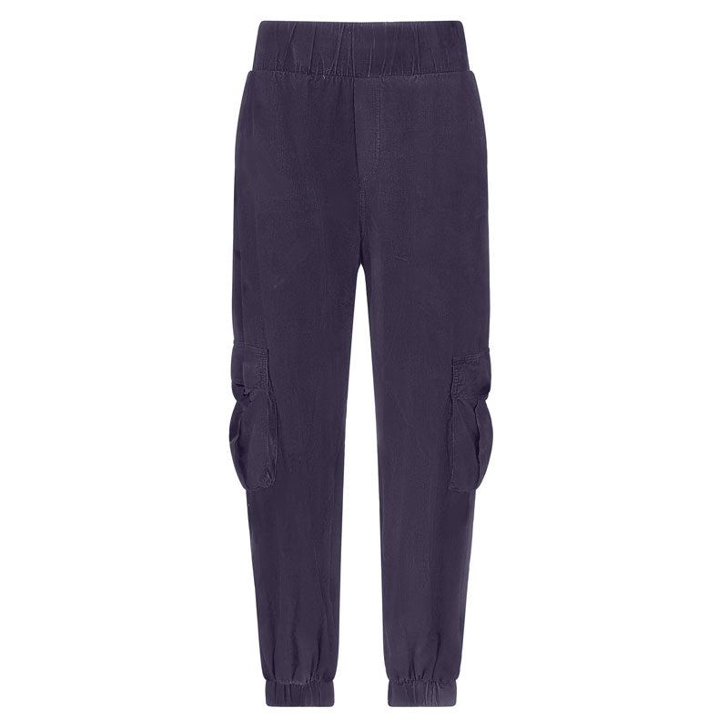 Pantaloni donna cargo velluto