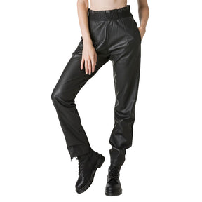 Pantalone donna effetto pelle