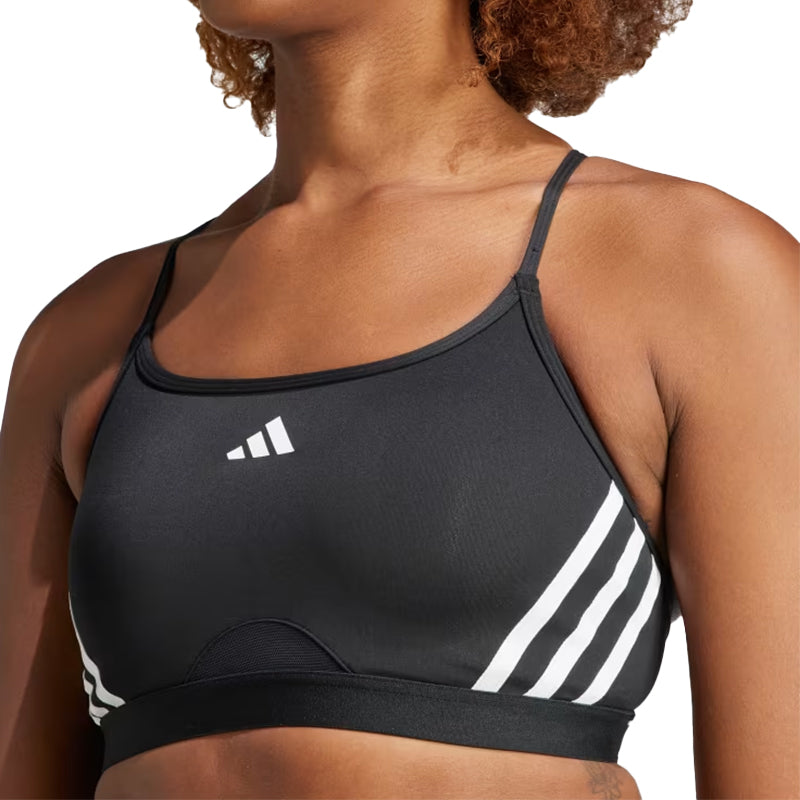 Reggiseno Sportivo donna Aeroreact Training Light-Support 3-stripes