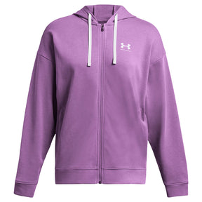 Felpa donna UA Rival Terry Oversized Full Zip